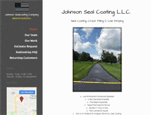 Tablet Screenshot of johnsonsealcoating.com